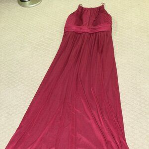 Reverie Women's 2 Maroon Chiffon Formal Dress